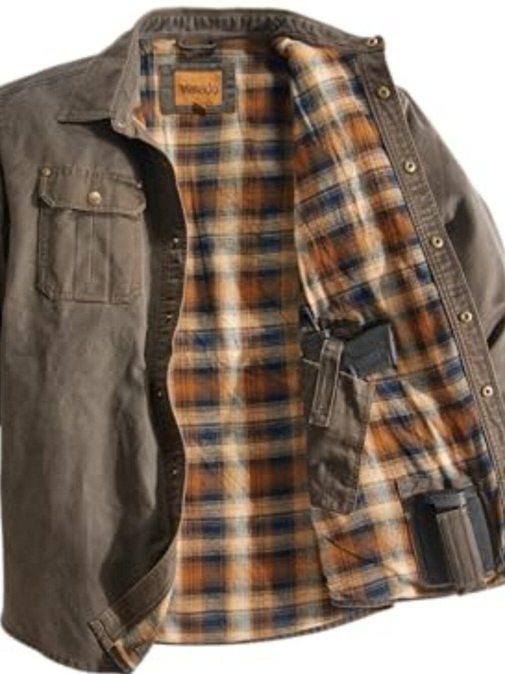 Bountyman Concealed Carry Shirt Jacket - BROWN | 4XL